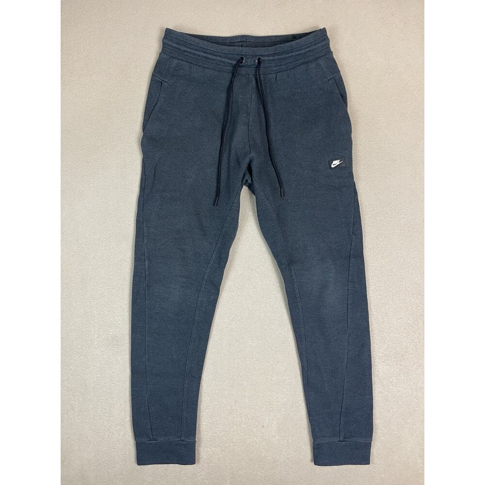 Nike Pants Mens S Black Optic Tapered Athletic Drawstring Jogger Sweatpants